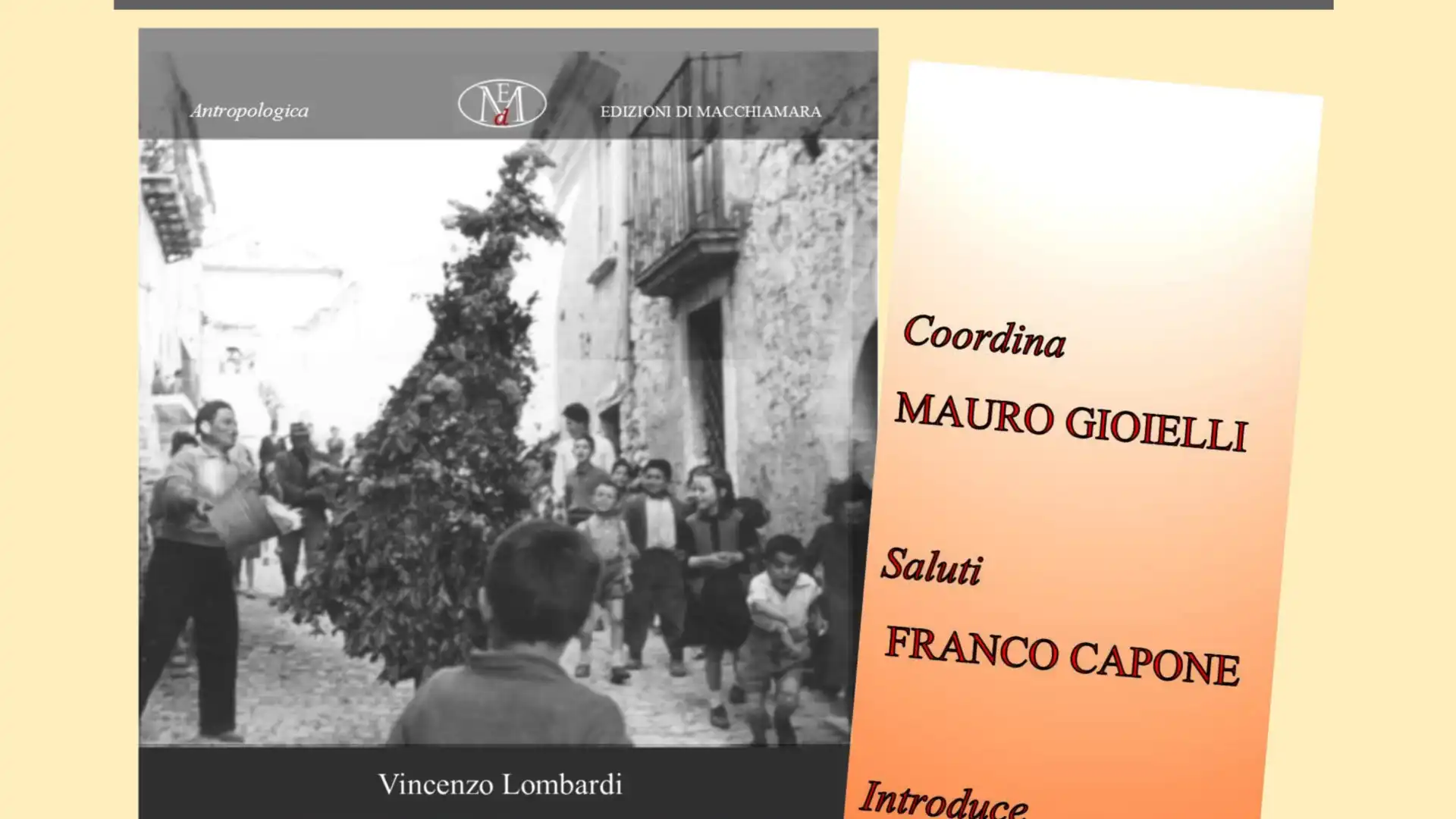 Isernia: si presenta l’opera di Vincenzo Lombardo dal titolo “La Lapa”.